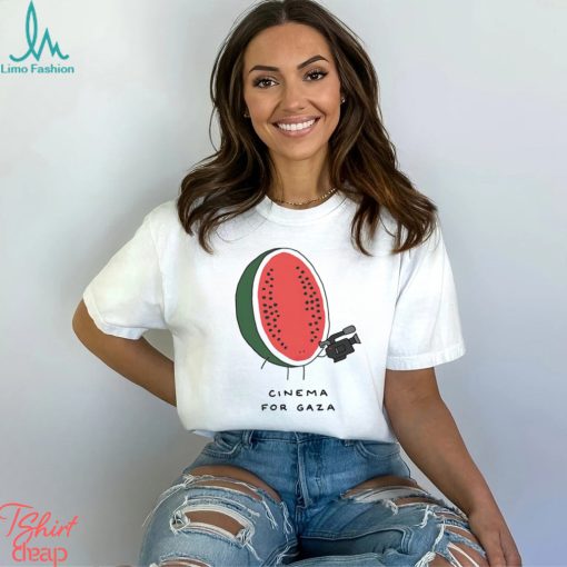 Watermelon cinema for gaza shirt