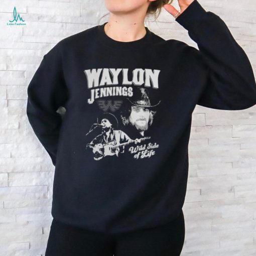 Waylon Jennings Merch Wild Side Of Life Waylon Jennings T Shirt