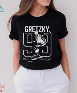 Wayne Gretzky Number Outline WHT SHIRT