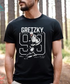 Wayne Gretzky Number Outline WHT SHIRT