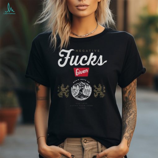 Webig Moto Shop Negative Fucks Tee Shirt