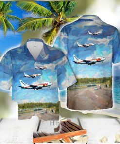 Western Airlines Boeing 737_200 N4520W Marmet Hawaiian Shirt