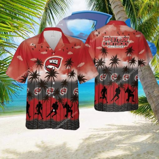 Western Kentucky Hilltoppers AOP Hawaiian Shirt Pattern Coconut Tree Gift Summer