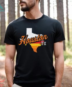 Where I'm From Adult Houston Outline T Shirt