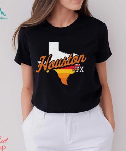 Where I'm From Adult Houston Outline T Shirt