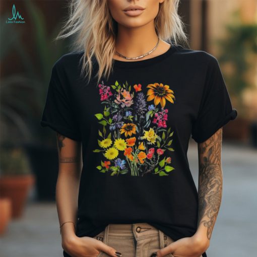 Wildflower Flower Aesthetic Cute Botanical Floral Botanical Shirt