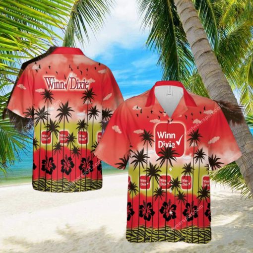 Winn Dixie Palm Logo Aloha Hawaiian Shirt For Men And Women