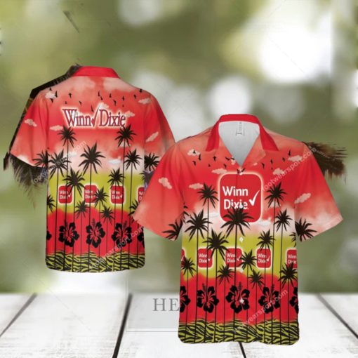 Winn Dixie Palm Logo Aloha Hawaiian Shirt For Men And Women