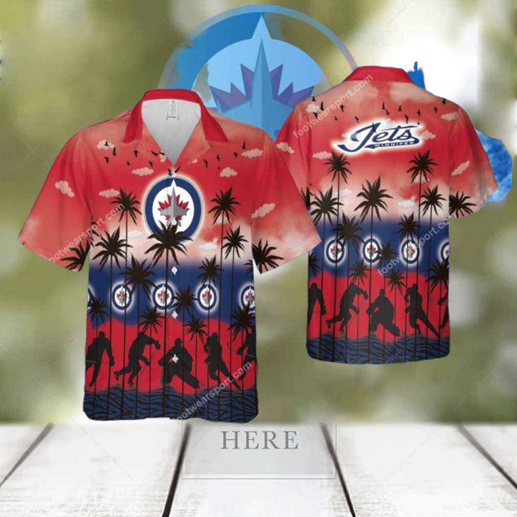 Winnipeg Jets 3D Hawaiian Shirt Pattern Coconut Tree For Men And Women Winnipeg Jets 3D Hawaiian Shirt Pattern Coconut Tree For Men And Women