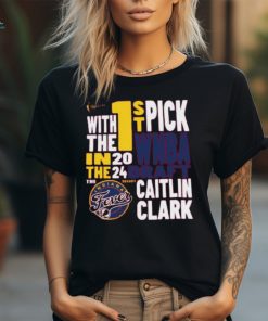 With The First Pick In The 2024 Indiana Fever Caitlin Clark Ladies Boyfriend Shirt