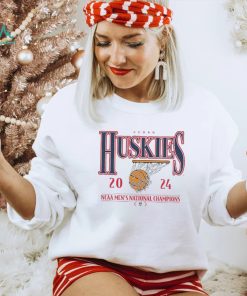 Women’s Gameday Couture White UConn Huskies 2024 NCAA Men’s Basketball National Champions Oversized T Shirt