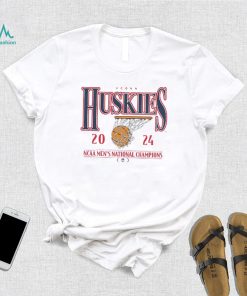 Women's Gameday Couture White UConn Huskies 2024 NCAA Men's Basketball National Champions Oversized T Shirt