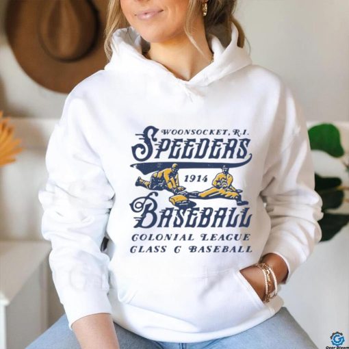 Woonsocket Speeders   Rhode Island   Vintage Defunct Baseball Teams shirt