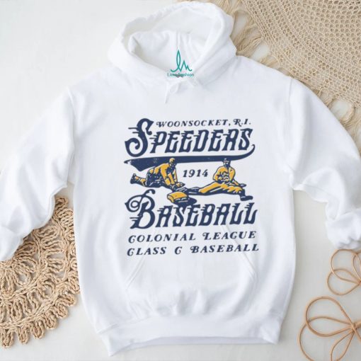 Woonsocket Speeders   Rhode Island   Vintage Defunct Baseball Teams shirt