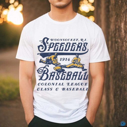 Woonsocket Speeders   Rhode Island   Vintage Defunct Baseball Teams shirt