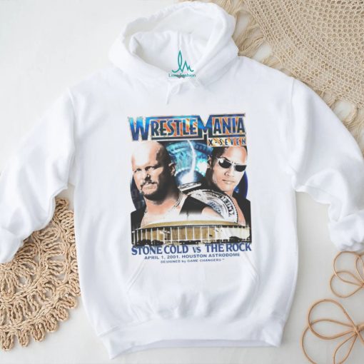 Wrestlemania X Seven Stone Cold vs The Rock shirt