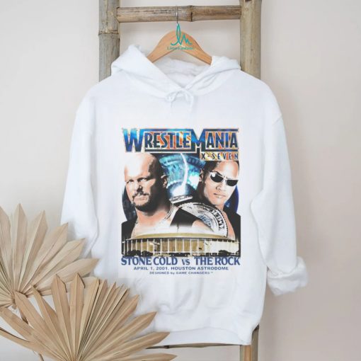 Wrestlemania X Seven Stone Cold vs The Rock shirt