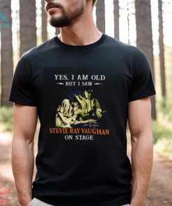 Yes I am old but I saw Stevie Ray Vaughan on stage signatures shirt