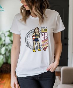 Youth Stadium Essentials Caitlin Clark Heather Gray Indiana Fever Player 8 Bit T Shirt