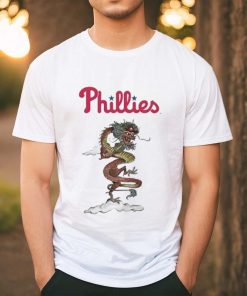 Youth Tiny Turnip White Philadelphia Phillies 2024 Year of The Dragon T Shirt