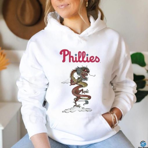 Youth Tiny Turnip White Philadelphia Phillies 2024 Year of The Dragon T Shirt