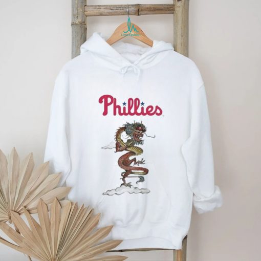 Youth Tiny Turnip White Philadelphia Phillies 2024 Year of The Dragon T Shirt