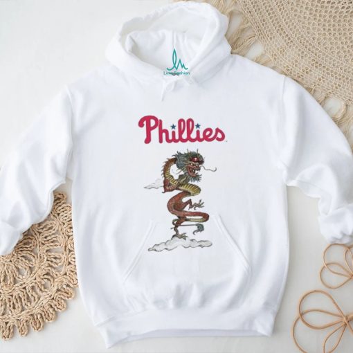 Youth Tiny Turnip White Philadelphia Phillies 2024 Year of The Dragon T Shirt