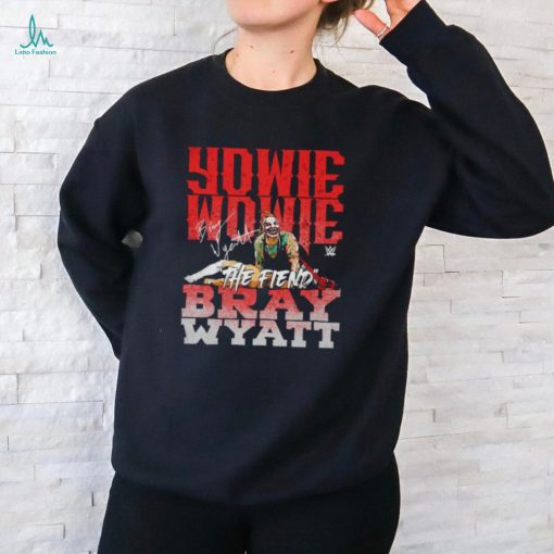 Yowie Wowie Bray Wyatt The Fiend WWE signature shirt