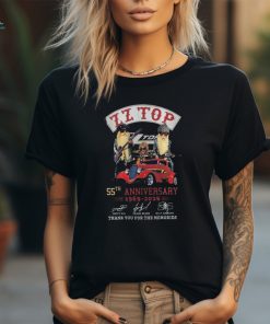 ZZ Top 55th Anniversary 1969 2024 Signatures Thank You For The Memories Shirt