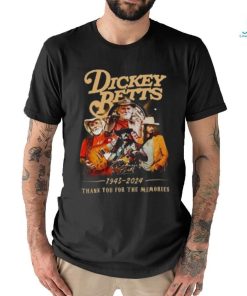 dickey betts 1943 2024 thank you for the memories shirt