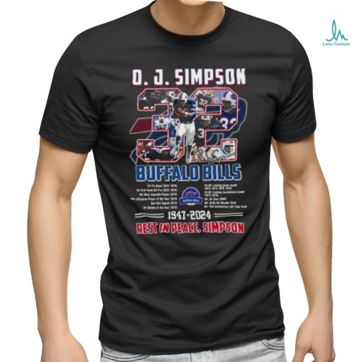j. simpson buffalo bills 1947 2024 rest in peace shirt