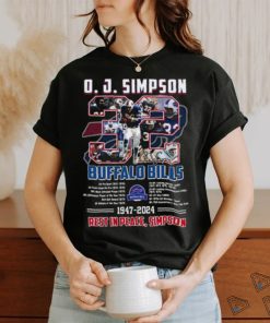 j. simpson buffalo bills 1947 2024 rest in peace shirt