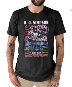 j. simpson buffalo bills 1947 2024 rest in peace shirt
