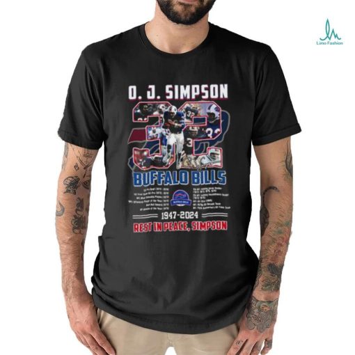 j. simpson buffalo bills 1947 2024 rest in peace shirt