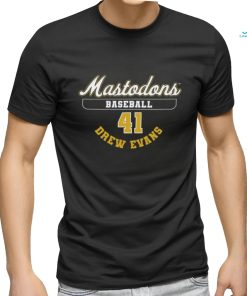 mastodons baseball 41 drew evans shirt