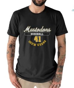 mastodons baseball 41 drew evans shirt