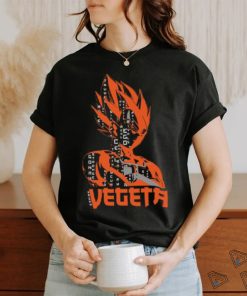 prince vegeta dbz oversized black front back tshirt