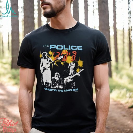 vtg 80s THE POLICE GHOST IN THE MACHINE TOUR 1982 NEW WAVE ROCK BAND t shirt S