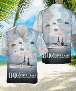 1. The DDay 80th Anniversary Landings and the Battle of Normand Battleship USS Texas (BB35) Hawaiian Shirt For Men Women Summer