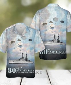 1. The DDay 80th Anniversary Landings and the Battle of Normand Battleship USS Texas (BB35) Hawaiian Shirt For Men Women Summer