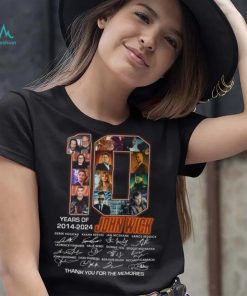 10 Years Of 2014 2024 John Wick Thank You For The Memories T Shirt