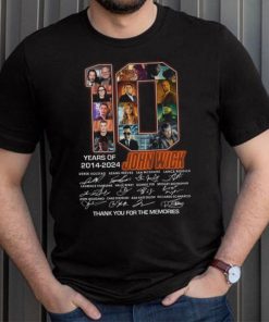10 Years Of 2014 2024 John Wick Thank You For The Memories T Shirt