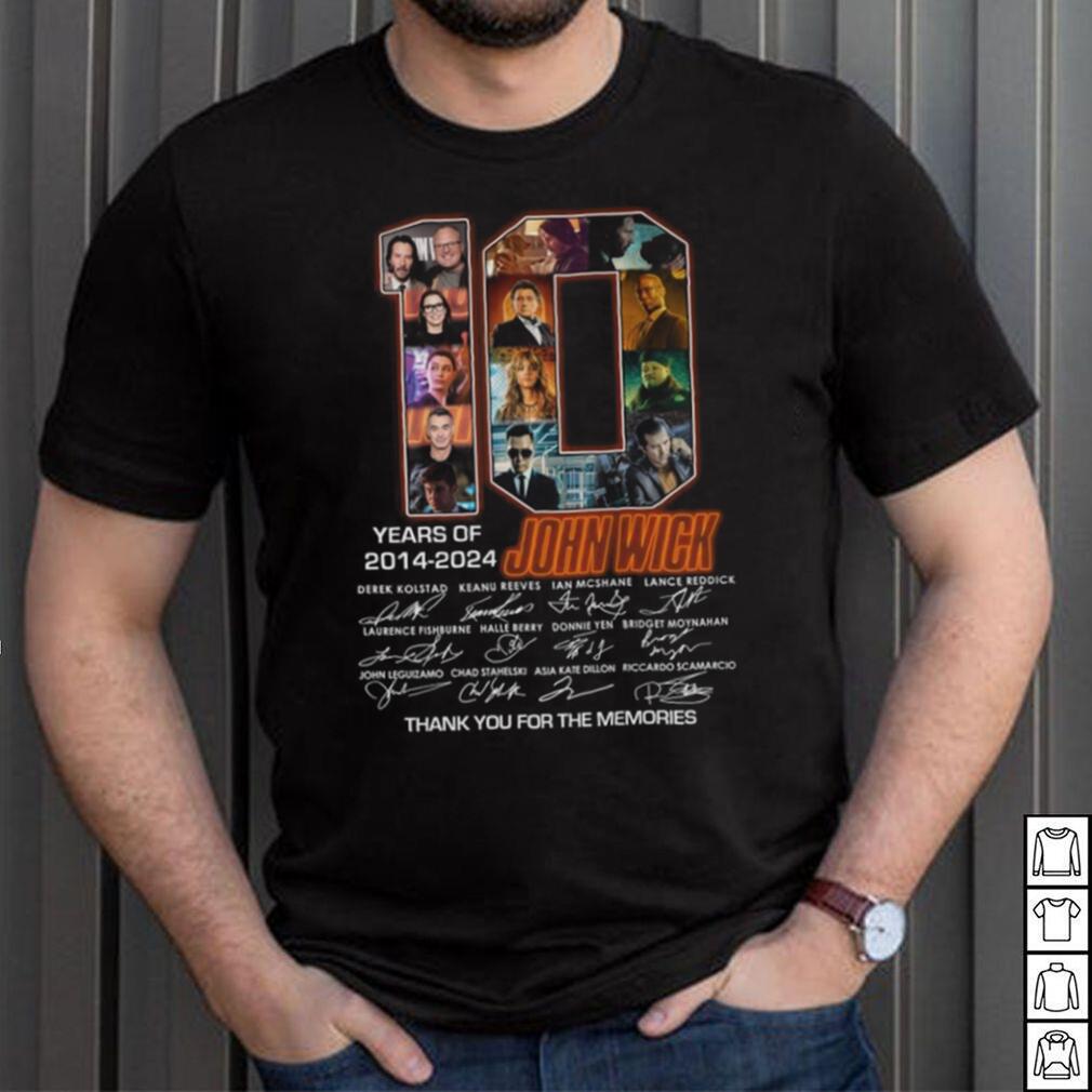 10 Years Of 2014 2024 John Wick Thank You For The Memories T Shirt 10 Years Of 2014 2024 John Wick Thank You For The Memories T Shirt