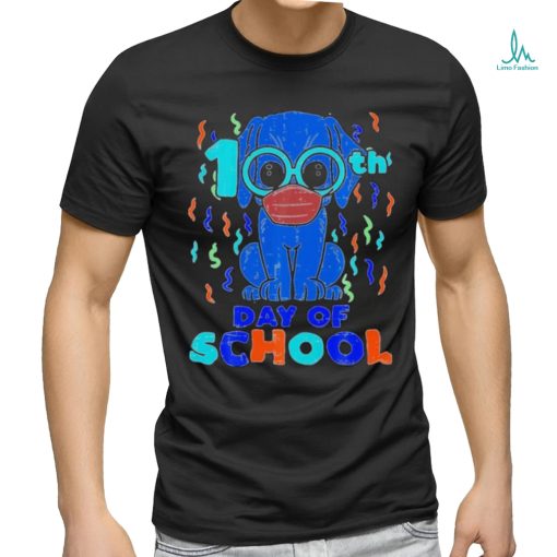 100th Day Of School Dog In Mask 100 Days Quarantine Shirt