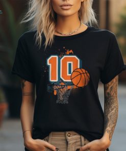 10Th Birthday Boy Basketball Player Basketball 10 Years Old T Shirt
