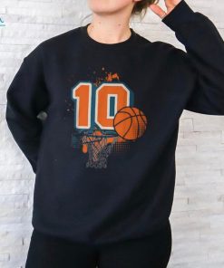 10Th Birthday Boy Basketball Player Basketball 10 Years Old T Shirt