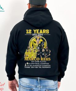 12 Years 2012 2024 Marco Reus 424 Game Played Thank You For The Memories T Shirt