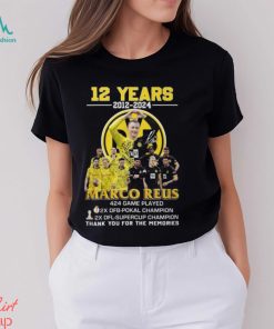 12 Years 2012 2024 Marco Reus 424 Game Played Thank You For The Memories T Shirt