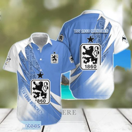 1860 Munich Team Logo 3D Hawaiian Shirt For Fans