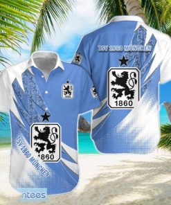 1860 Munich Team Logo 3D Hawaiian Shirt For Fans